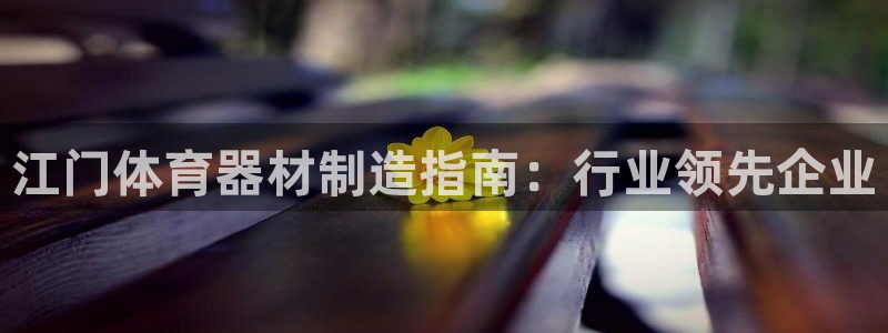极悦官网：江门体育器材制造指南：行业领先企业