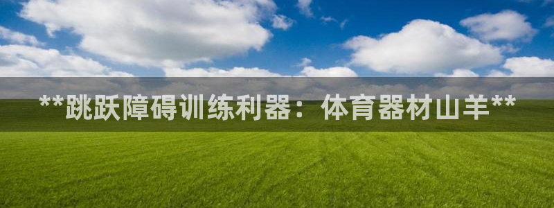 极悦平台注册用户名验证失败：**跳跃障碍训练利器：体