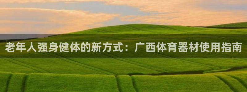 极悦平台登录方式是什么：老年人强身健体的新方式：广西
