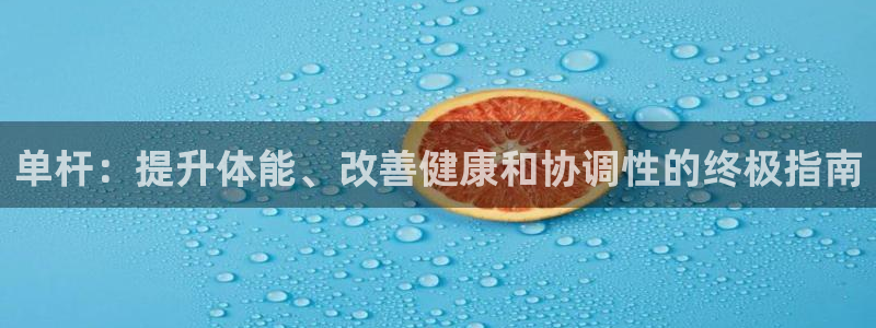 极悦娱乐股东名单：单杆：提升体能、改善健康和协调性的